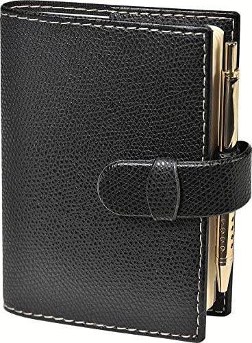 Quo Vadis RIGIRO 003104Q Diary Italian Language Year 2025 Black 9 x 12.5 cm Weekly 13 Months December to December White Paper Removable Address Book Removable Cover Synthetic Club