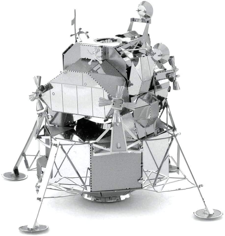 Metal Earth MMS078 Metal Model - Apollo Lunar Module, silver or grey, 2.35x2.35x2.15 inches
