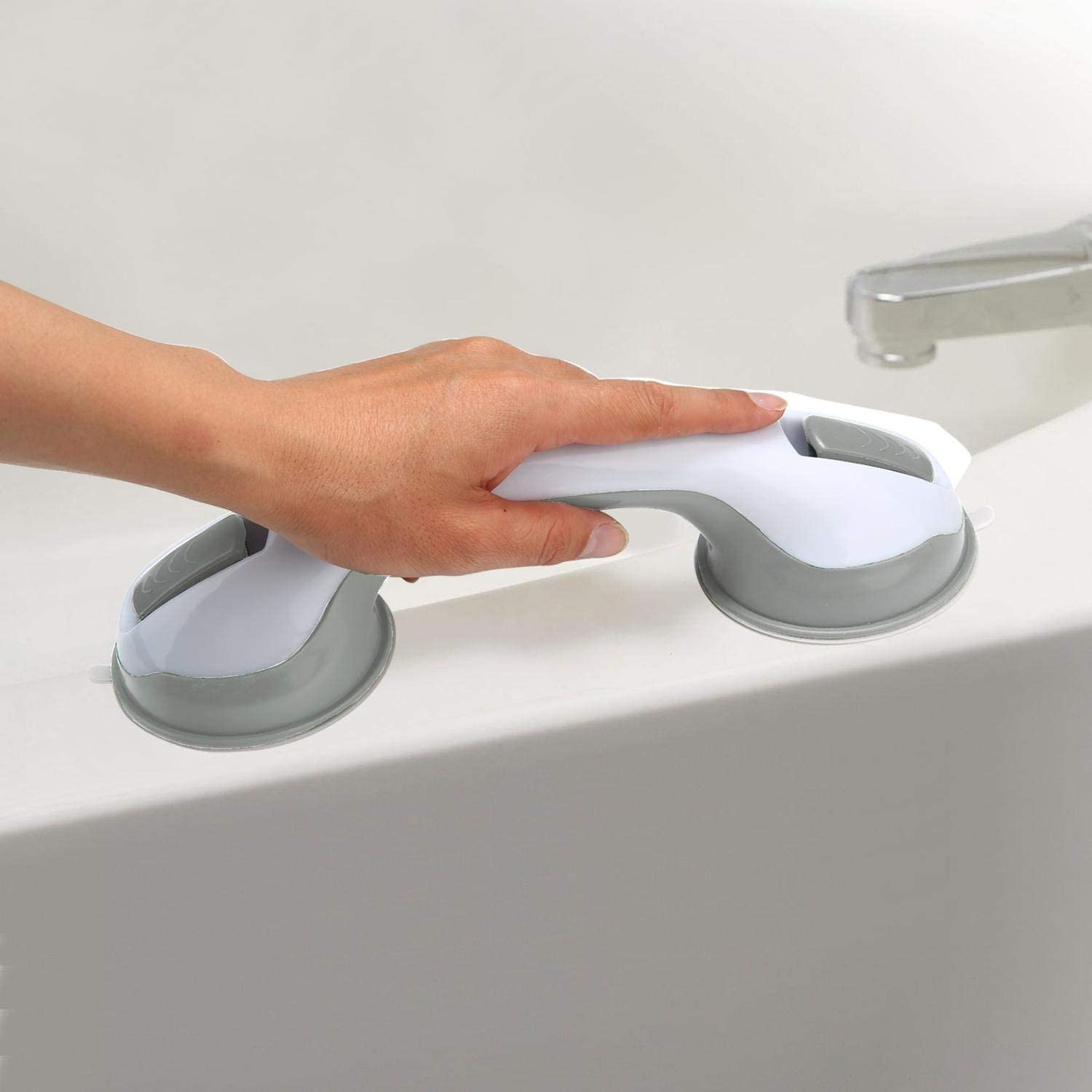 Ability Superstore Suction Grab Bar, White, Pack of 1 - Image 2