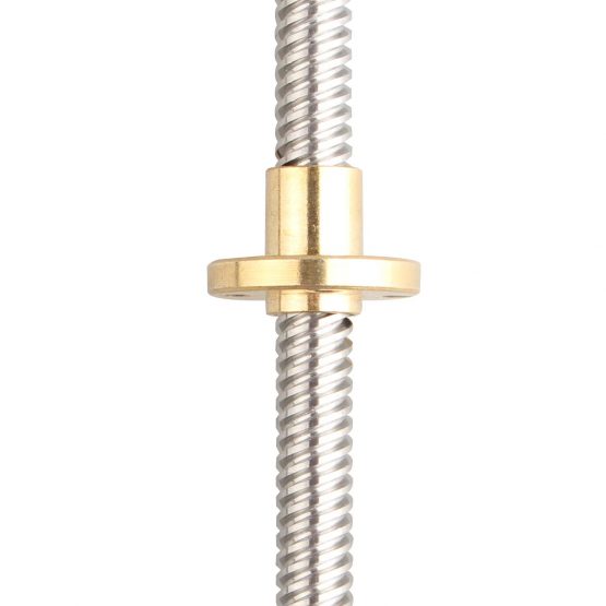 Jopto 2Pcs T8 Stainless Steel L300mm Diameter 8mm Lead 4 Start Lead Screw and Nut for Prusa i3 3D Printer Z Axis Linear Rail Bar Shaft - Image 2