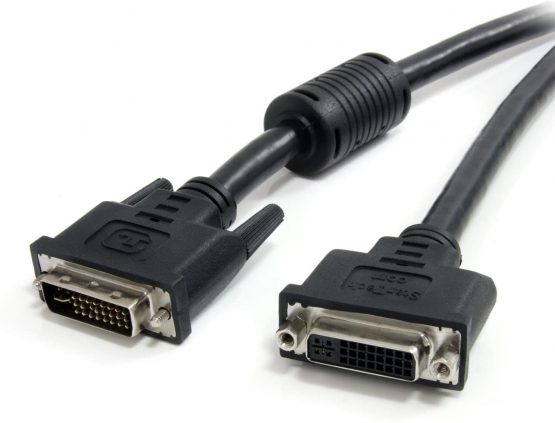 StarTech DVI-I Extension Cable - 10 ft - Dual Link - Digital and Analog - Male to Female Cable - Computer Monitor Cable - DVI Cord (DVIIDMF10)