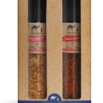 Silk Route Spice Company Giant Grinder Gift Set Himalayan Giant Grinder 380g and Chili Lover Giant Grinder 165g
