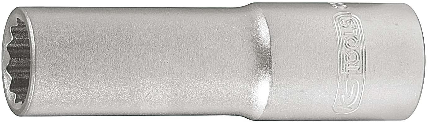 KS Tools 911.3990-E Spark Plug Socket 12 Point - 3/8 Inch 14 mm with Rubber on Stand