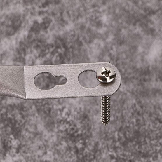 BSTKEY A Pair of Lightweight Metal Curtain Hooks - Retro Wall Mounted Curtain Hold Back Tiebacks Wall Hook Tassel Drapery Holder (Grey) - Image 4