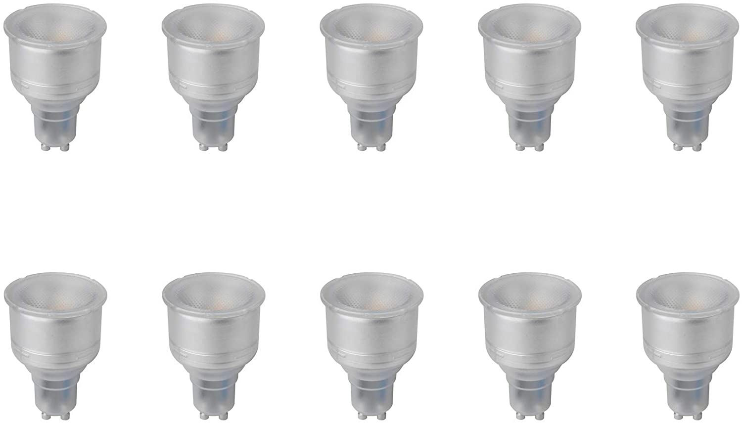 Megaman GU10 74 mm Long Neck Reflector Dimmable LED Lamp, 5 Watt, 4000K Colour Temperature, Cool White 10 Packs - Image 2