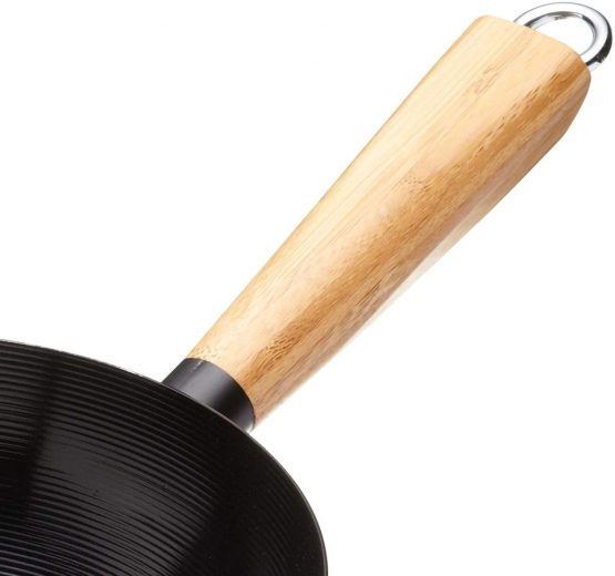 KitchenCraft World of Flavours 20 cm Non Stick Wok for Induction Hob, Suitable for All Heat Sources, Carbon Steel, Small - Image 2