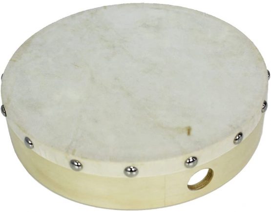 A-Star 8 Inch Handheld Pre-Tuned Hand Drum, Natural Head, Educational Musical Instrument - Image 2