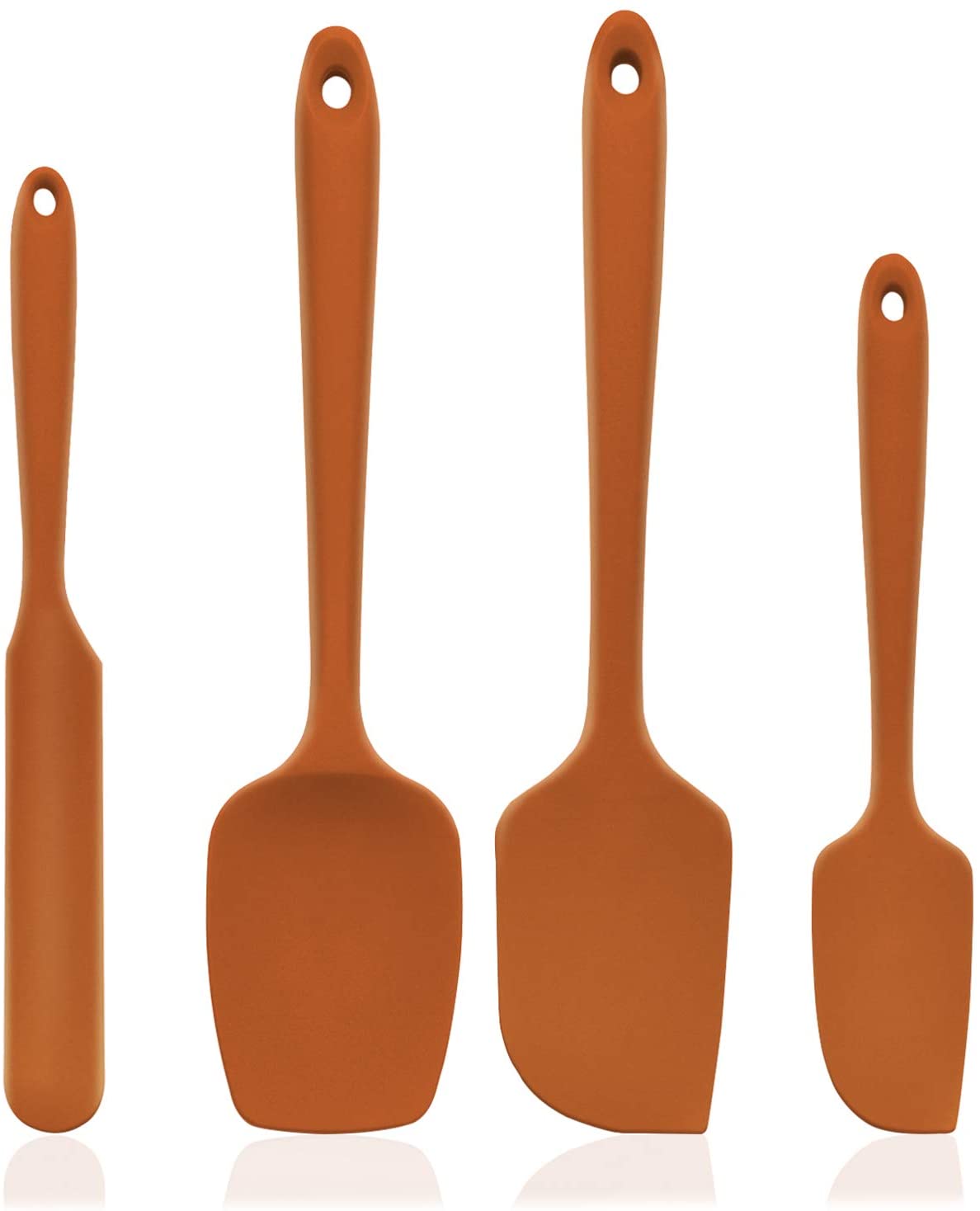 U-Taste Silicone Spatula Set of 4: 315 ℃ Heat-Resistant Flexible Food Grade Bowl Scraper