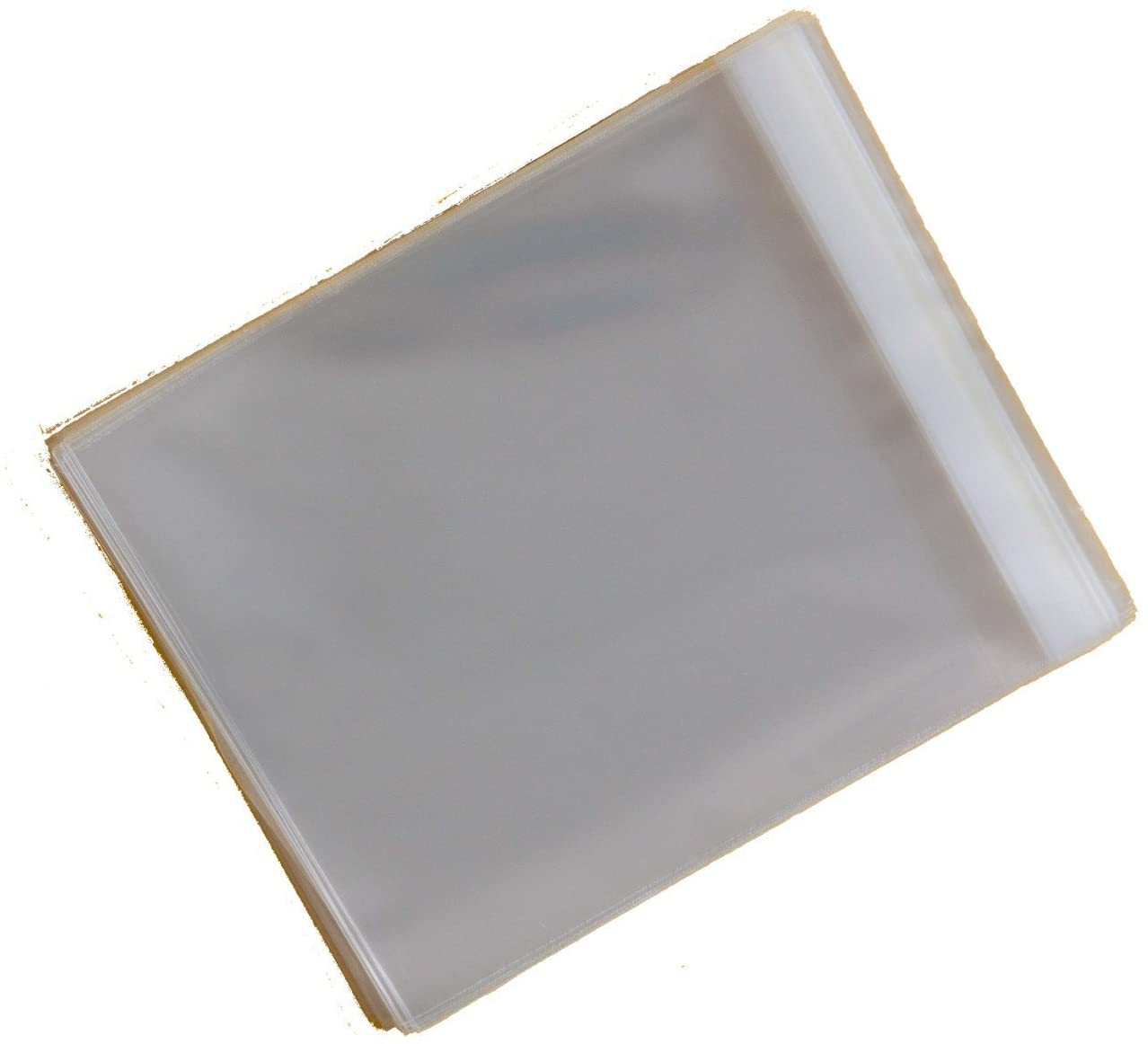 celloexpress 119mm x 114mm + 30mm Self Seal Flap, 4.5" x 4.5", Cellophane Greeting Card Display Bags 30 Micron