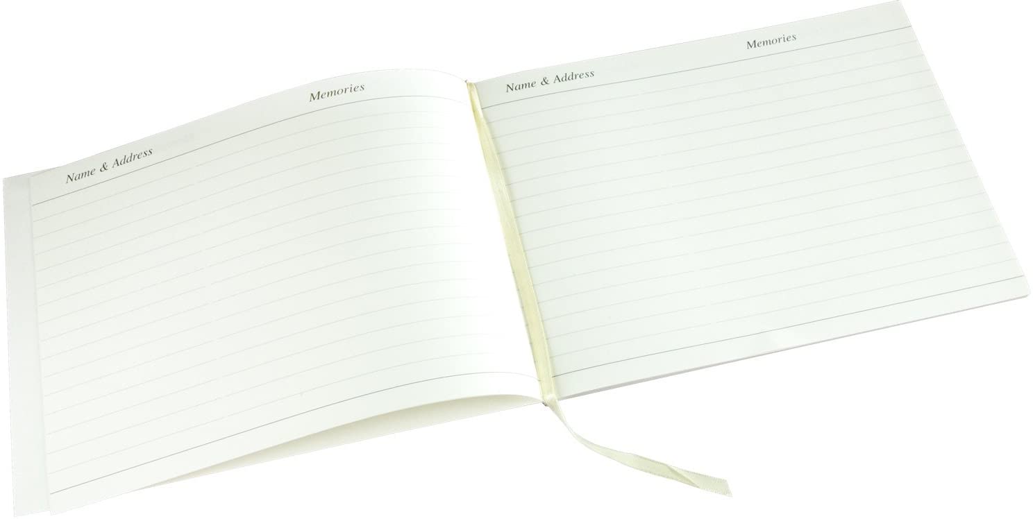 Esposti In Memory, Condolence Book, 96 Pages with Silver Gilt Edge & Storage Box - Image 3