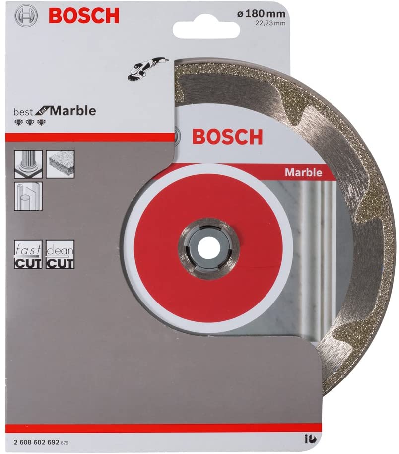 Bosch 1x PRO Marble Diamond Cutting Disc for Bore 22.23 and Large Angle Grinders (for Soft stone Marble, diameter 180 mm - Image 2