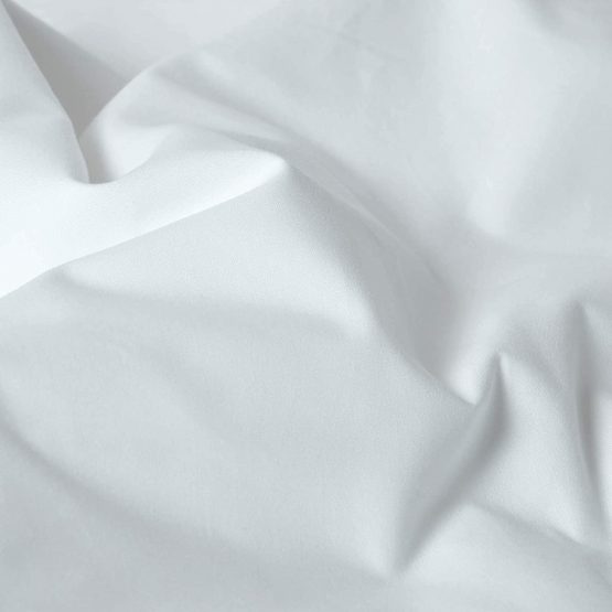 HOMESCAPES White Pure Egyptian Cotton Flat Sheet Super King 200 TC 400 Thread Count Equivalent Bed Sheet - Image 2