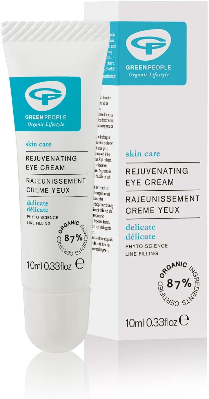 Green People Rejuvenating Eye Cream, Natural & Organic, For Dark Circles & Puffy Eyes, Paraben & Alcohol Free