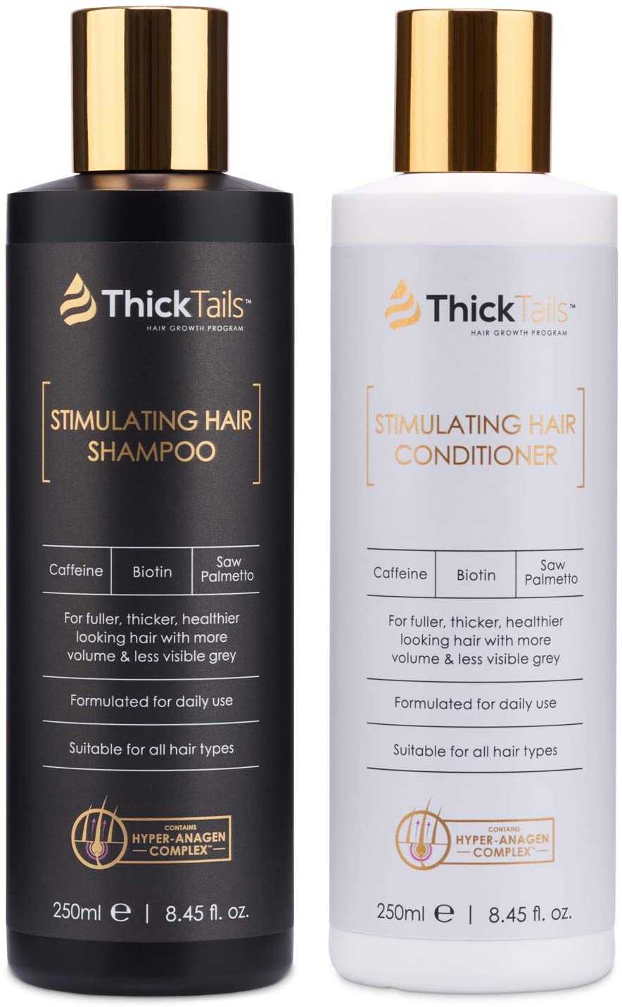 ThickTails Hair Growth Shampoo & Conditioner Set for Women, Vegan Sulphate-Free Routine with Biotin