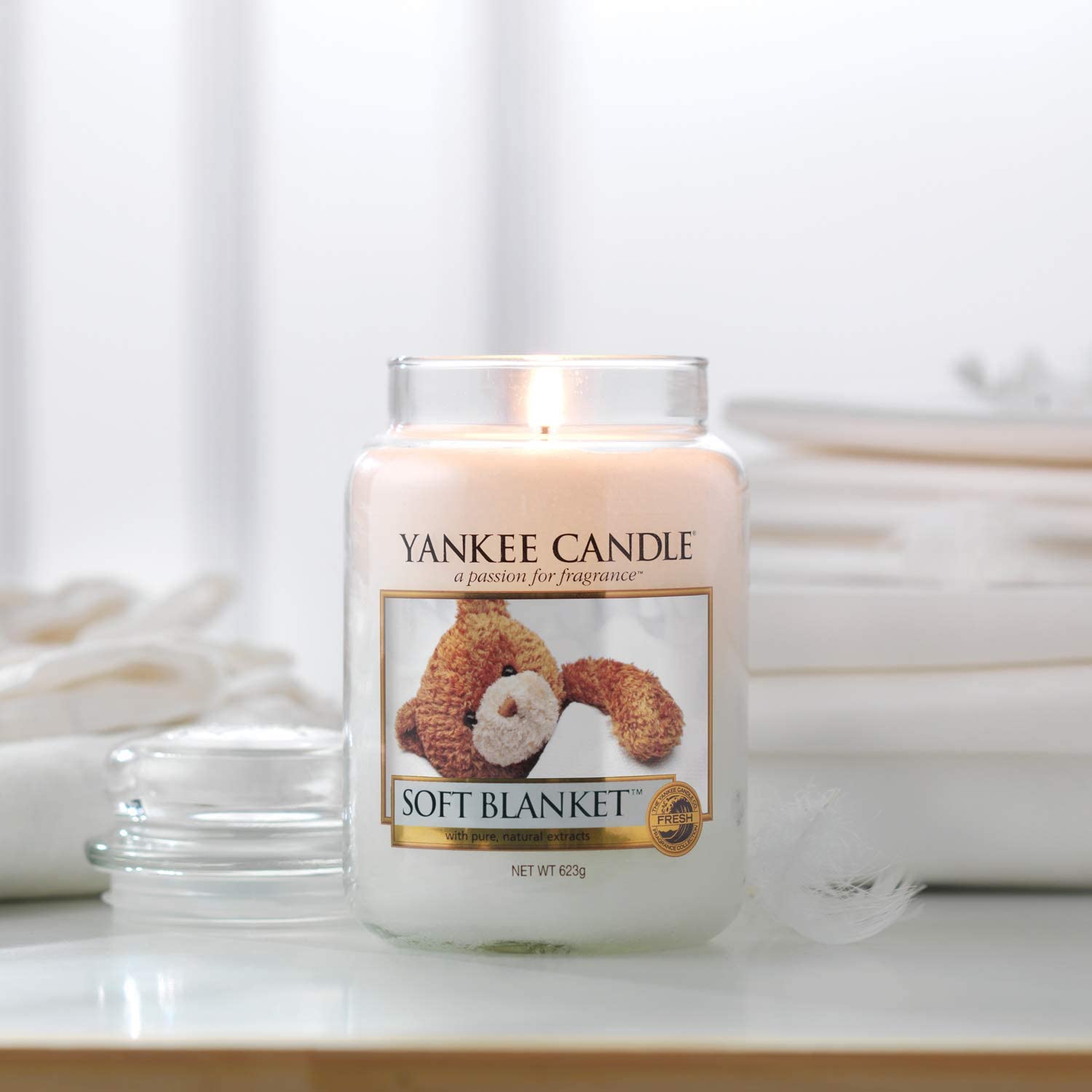 Yankee Candle Scented Candle, Cream, LARGE - Image 3