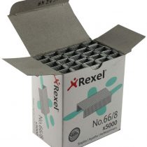 Rexel No.66/8 mm Heavy Duty Staples, For Stapling up to 40 Sheets, Use with the Rexel Giant and Goliath Staplers, Box of 5000, 6065