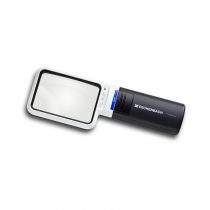 Eschenbach MobiluxLED Hand-Held Magnifying Glass with LED Lighting 3.5 x Lens Size 75 x 50 mm
