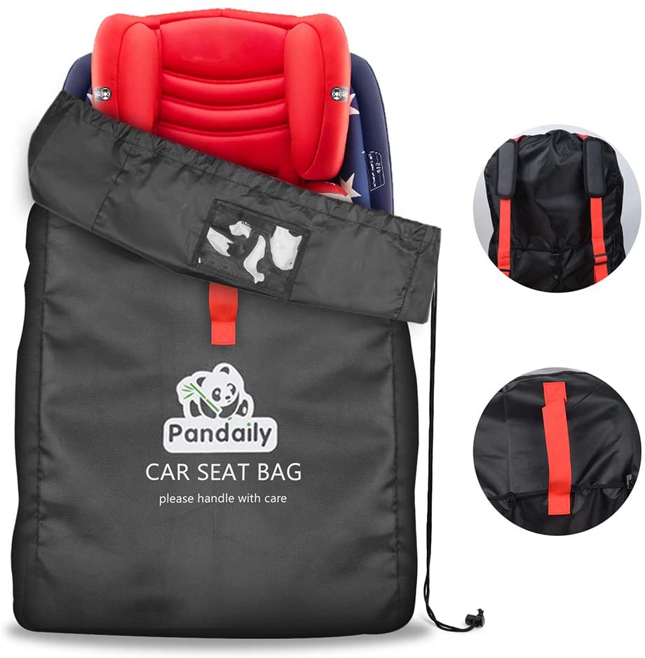 Car Seat Travel Bag, Gate Check Travel Bag with Backpack Shoulder