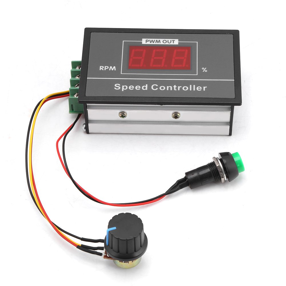 DC6-60V PWM Motor Speed Controller Stepless Speed Regulator Digital Display Electronic Governor