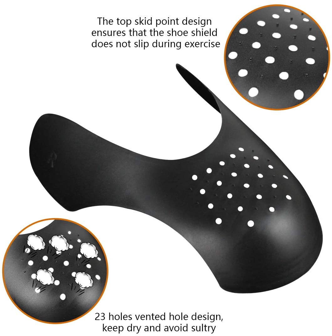 Shoe Crease Protector,6 Pair Shoes Shields Toe Box Decreaser Prevent Front Creases Indentation 
