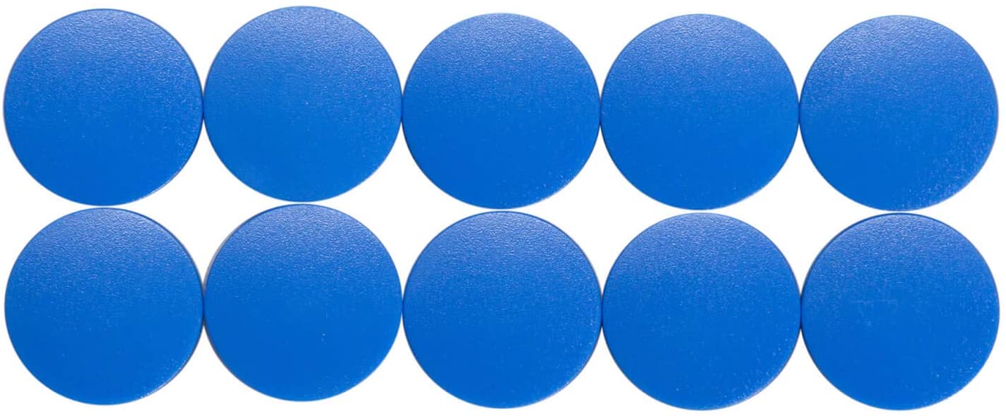 6162435 Magnetic Mouth Solid, Round Magnet, Shatterproof Plastic, 600 g Holding Force, 24 x 8 mm, Blue, diameter 24mm - 10 Stück - Image 2