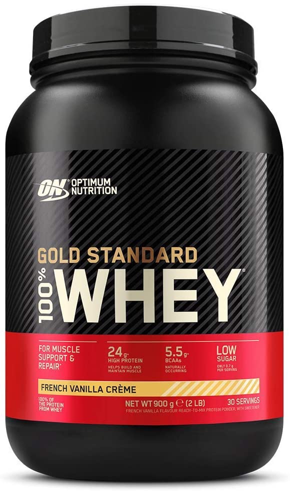 Optimum Nutrition Gold Standard Whey Protein Powder Muscle Building Supplements With Glutamine and Amino Acids