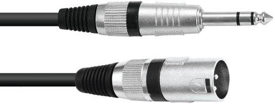 Cable XK-20 XLR-male/ 1/4"plug stere 2m