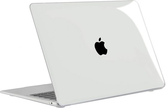 iNeseon Case Cover Compatible with 2020 2019 2018 MacBook Air 13 A2337(M1)/ A2179/ A1932, Hard Shell Case and EU Keyboard Cover for MacBook Air 13-inch with Touch ID, Crystal Transparent - Image 4