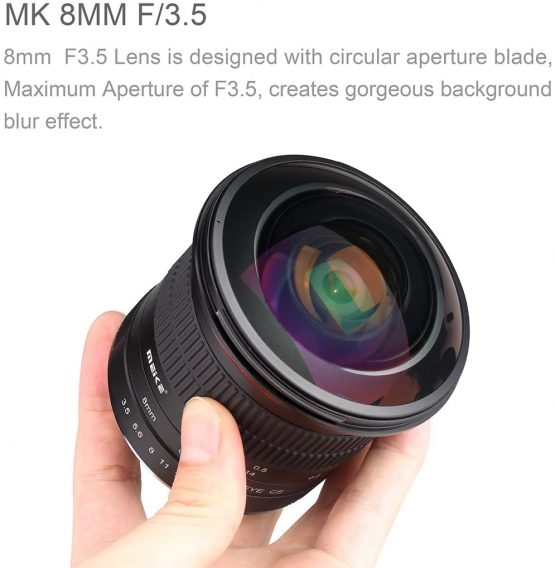 Meike MK 8mm f/3.5 Ultra HD Fixed Non-Zoom Fisheye Lens for Nikon DSLR D7100 D7000 D5300 D5100 D3300 D3200 D3000 D40 D40X D50 D70s D80 D100 D200 D300s D1 D1X D1H D2X D2Xs D2H and D2Hs APS-C cameras - Image 2