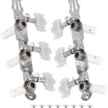 Dilwe Guitar Tuning Peg, Classical Guitar String Tuner Machine Head Silver