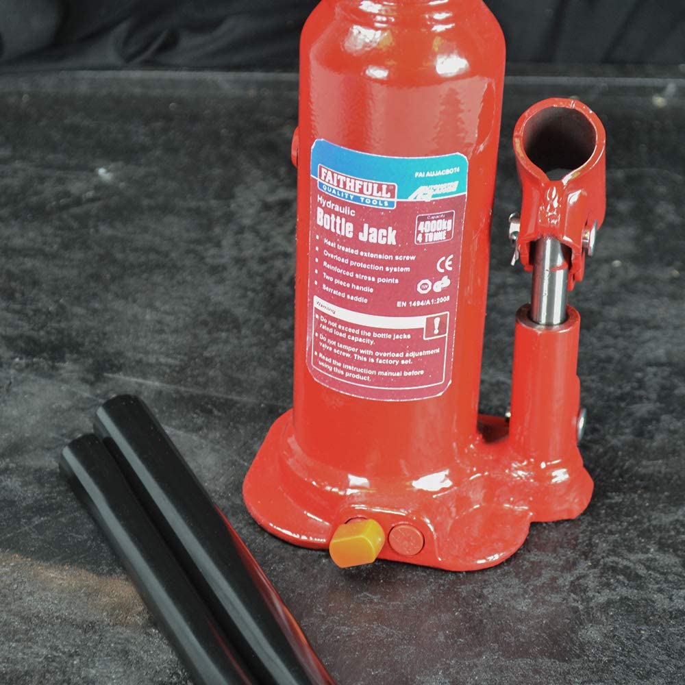 Faithfull 4t Bottle Jack, Black - Image 3