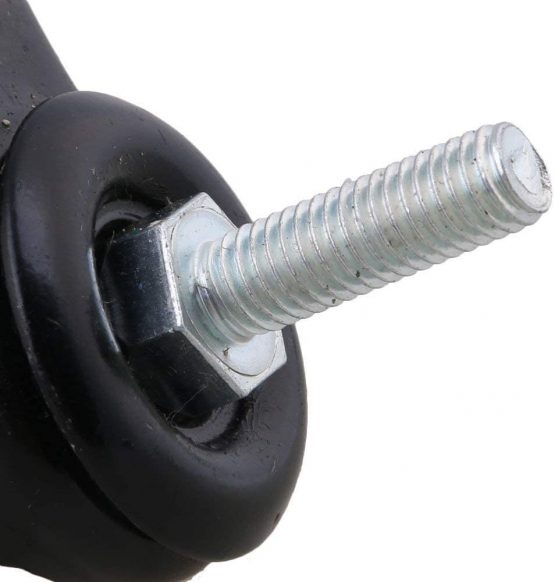 SHANOER 4pcs Heavy Duty 240kg M8x25mm PU Swivel Castor Wheels Trolley Furniture Caster Replacement (castor without brake) - Image 4