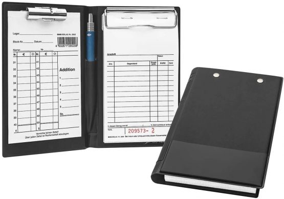 Receipt Book Cover A6 Black - Image 3