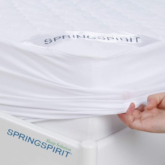 SPRINGSPIRIT Double Mattress Protector Quilted Waterproof Cover for Deep Mattress 35cm, Ultra Soft, 137 x 190cm - Image 4