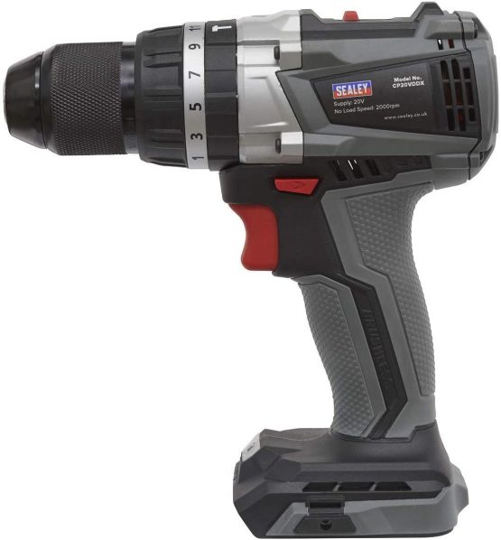 Sealey CP20VDDX 13mm 20V Brushless Hammer Drill/Driver - Body Only - Image 2