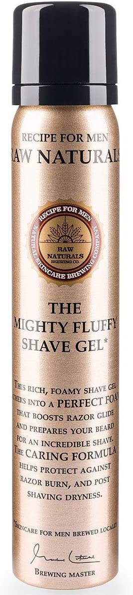 Raw Naturals MIGHTY FLUFFY SHAVE GEL for Men, 75 ml