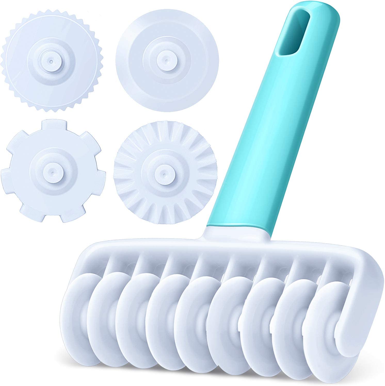 Pastry Cutter Ravioli Wheel Lattice Roller Cutter Plastic Wheel Roller ...