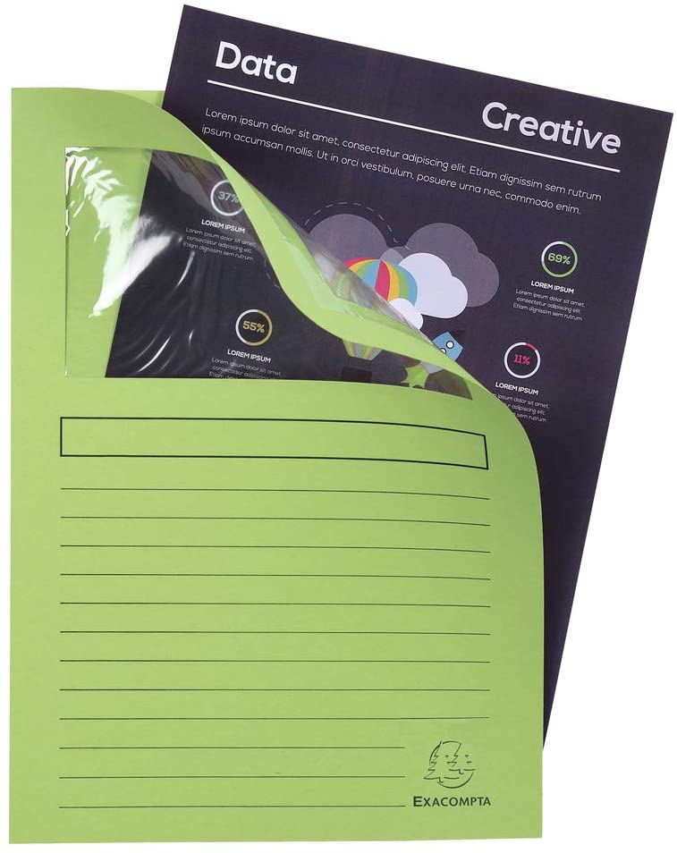 Exacompta, Ref 50107E, Forever Collection, Window Folders, 220 x 310mm in Size, Suitable for A4 Documents - Image 4