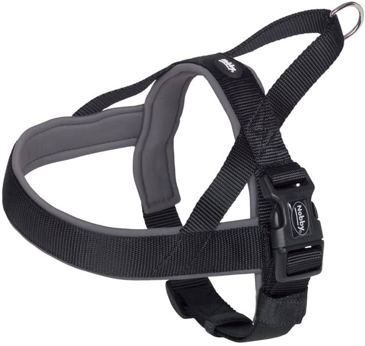 Nobby Classic Preno Norwegian Harness, 68-85 cm+54 cm/40-45 mm, Black/Gray