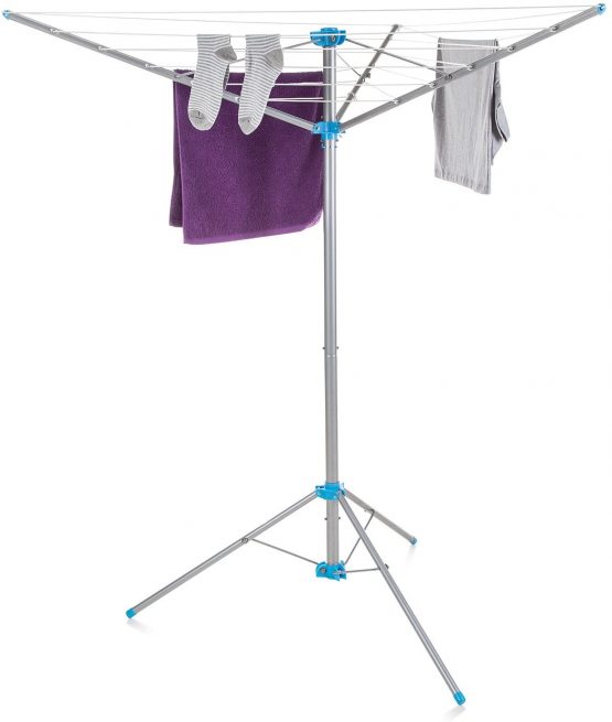 Minky IH87701102 Freestanding Indoor/Outdoor Airer with 15 m Drying Space, Metal, Silver - Image 2
