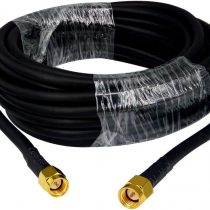 BOOBRIE SMA Cable Male to Male 5M RG58 Coaxial Cable SMA Antenna Low Loss Coaxial Cable SMA Male Connector SMA Male to Male Lead Pigtail for WiFi Antenna/Wireless Router/WLAN Devices/GPS(Not for TV)