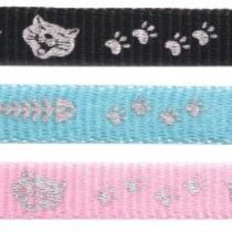 (Catwalk Collection) Reflective Cat Collar Assorted Designs, Assorted,Pink