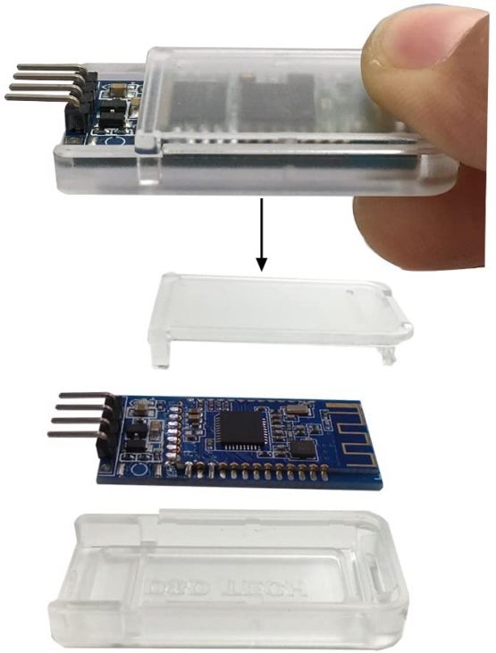 DSD TECH HM-10 Bluetooth 4.0 BLE iBeacon UART Module with 4PIN Base Board for Arduino UNO R3 Mega 2560 Nano - Image 2