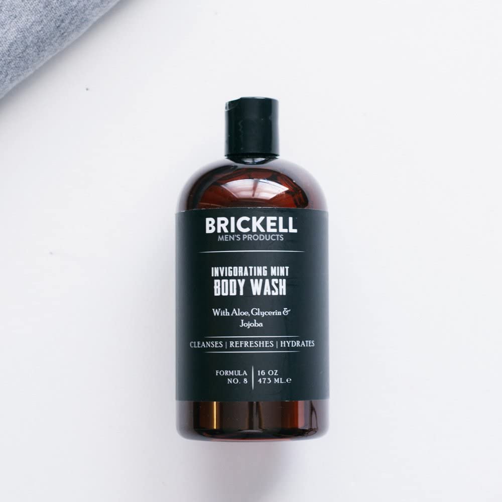 Brickell Men's Invigorating Mint Body Wash for Men Natural and Organic Deep Cleaning Shower Gel with Aloe, Glycerin - Image 4
