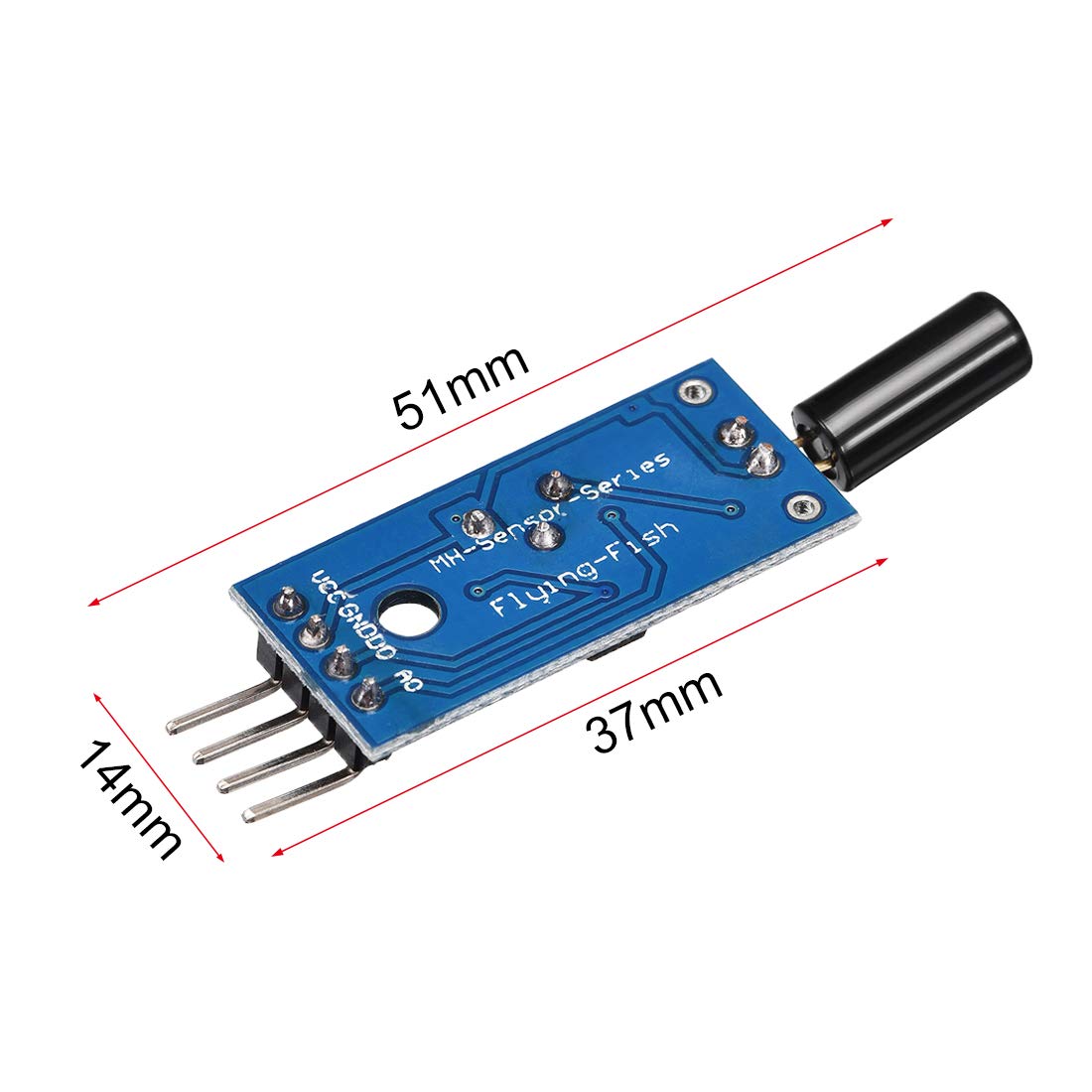uxcell Angle Sensor Module SW-520D Ball Switch Tilt Sensor Module for Arduino 5pcs - Image 2
