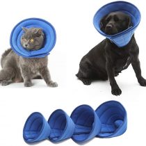 HanryDong Breathable Mesh Elizabethan Collar, Blue Soft Comfy Adjustable E-Collar, Quicker Healing Pet Recovery Cone, Soft Edges,Anti-Bite/Lick for Cat, Dog