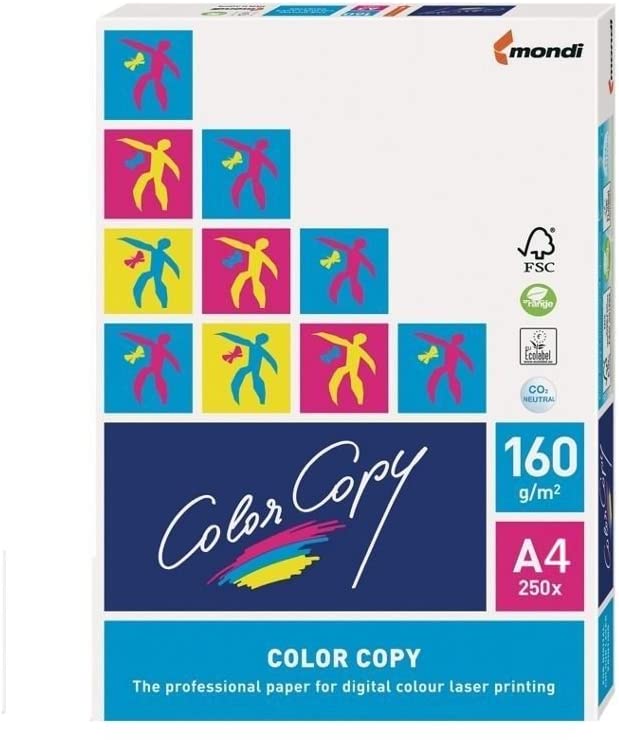 Color Copy 129867-250 Sheets Pack Multifunction Papel, 160g, 32x45cm, weiß, A3SR