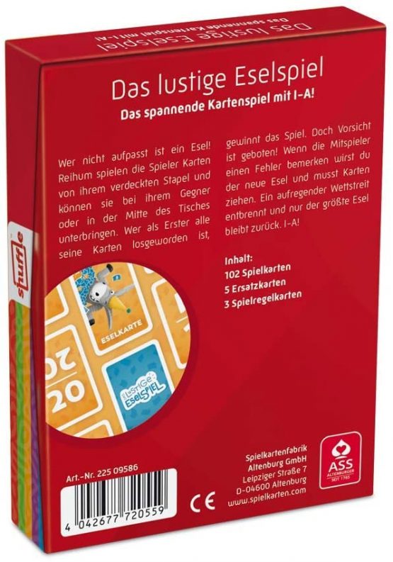 ASS Altenburger Das lustige Eselspiel Card Game 22509586 - Blue (German Language) - Image 3