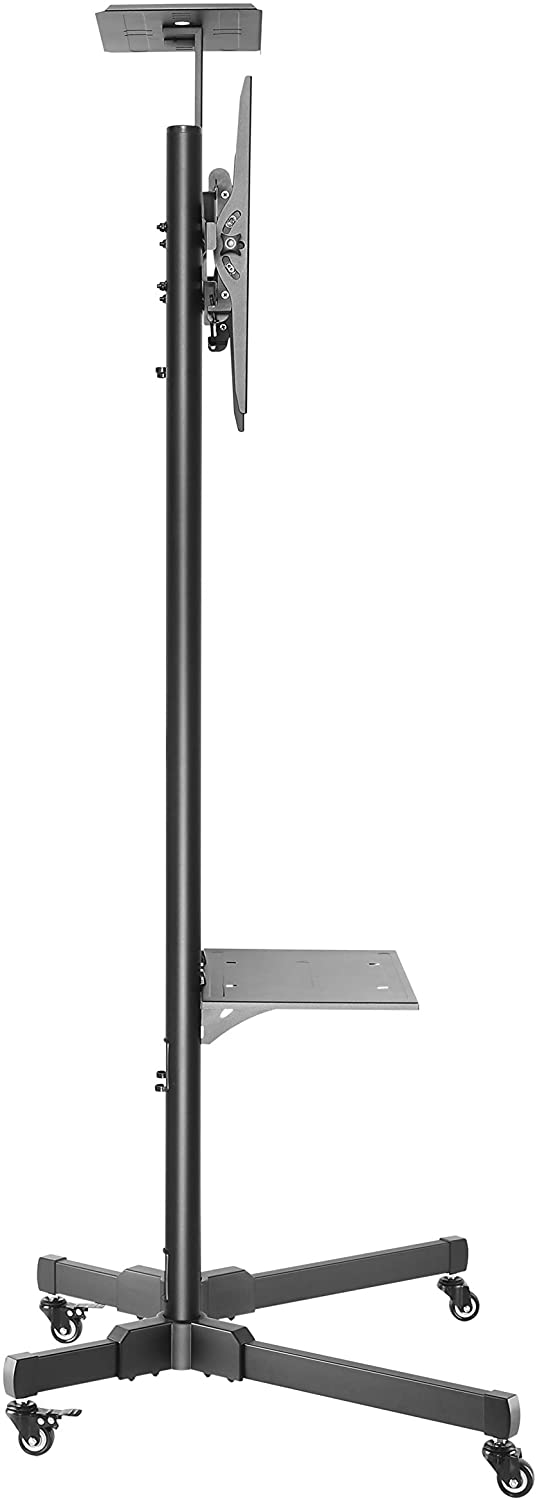 Newstar PLASMA-M1700E Mobile Monitor/TV Floor Stand for 32-55" screen, Height Adjustable - Black, Height: 155cm - 170cm - Image 3