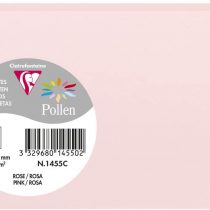 Clairefontaine Pollen Card, 82 x 128 mm, 210 g - Pink, Pack of 25